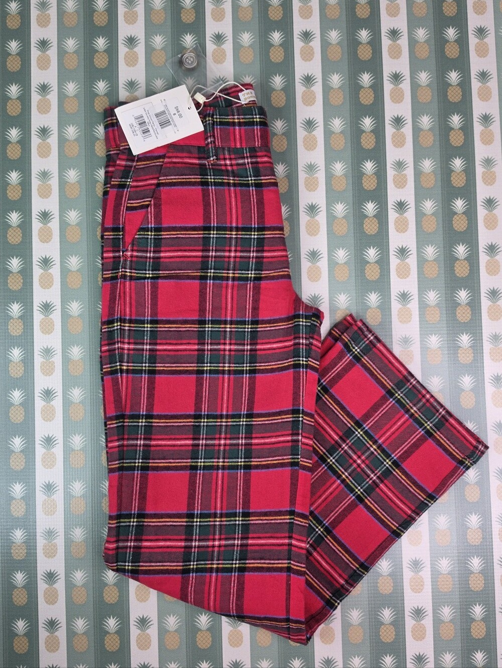 TBBC Prep Flannel Red Plaid Tartan Pants